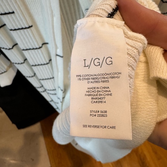 CABi Ribbed Long Button Up Sweater - size L - Picture 9 of 9